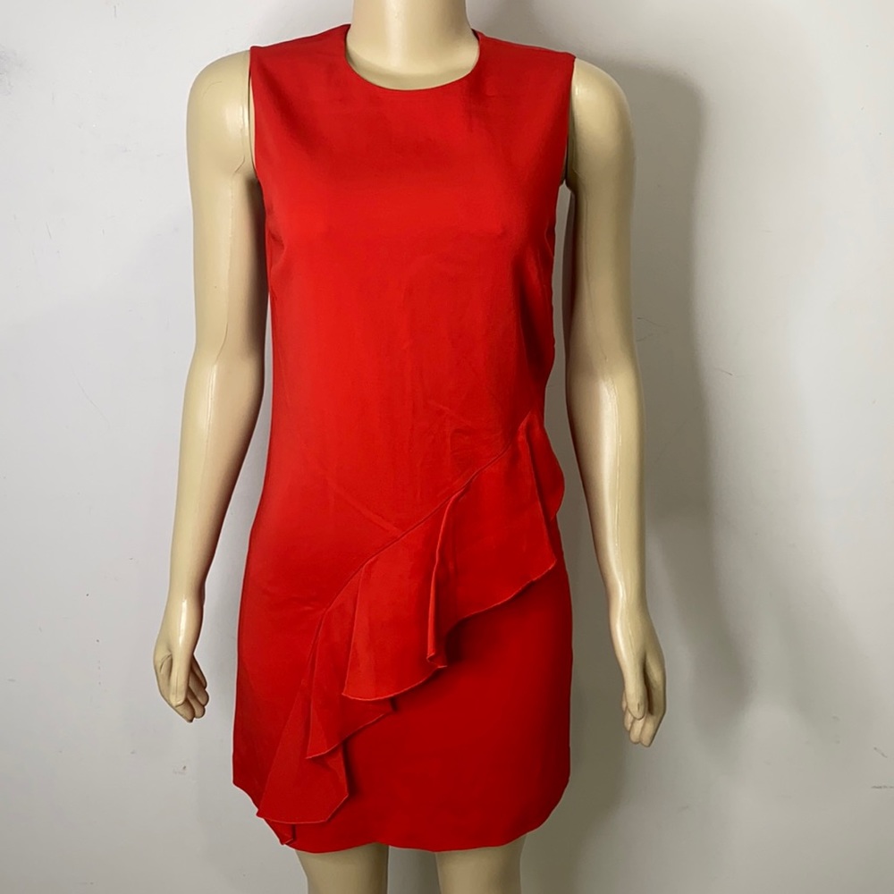 A.L.C Crew Neck Mini Red Dress size 6